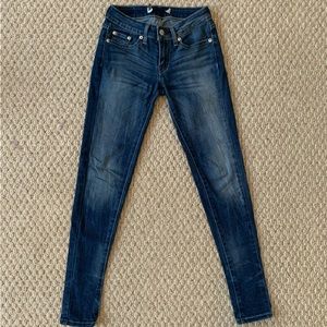 Levi’s Dark Wash Low Rise Skinny Jeans